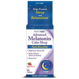 Natrol Advanced Melatonin Calm Sleep Fast Dissolve (60 count)-Image