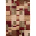 Woven Colfax Geometric Patches Plush Rug
