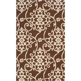 [1] Hand-hooked Corvallis Indoor/Outdoor Floral Rug