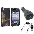 BasAcc Rainbow Garden Case/ Cable/ Charger for Apple iPhone 3G/ 3GS