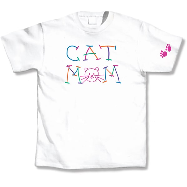 Cat Mom White T-Shirt