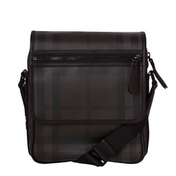 Burberry Small Smoked Check Chocolate Crossbody