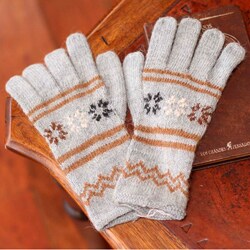 Alpaca Blend 'Misty Clouds' Gloves (Peru)-Image