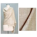 Handcrafted Silk 'Natural Bhagalpur' Shawl (India)