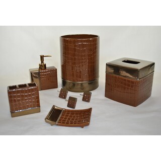  It's A Croc Cocoa 6-piece Bath Accessory Set