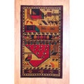 Afghan Hand-knotted Tribal Balouchi Red/ Brown Wool Rug (3'7 x 6'2)