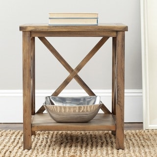 Safavieh Cadence Oak Cross Back Table