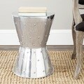 Safavieh Thorium Silver Rivet Stool
