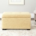 Safavieh Maiden Gold Tufted Storage Bench