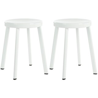 Safavieh Indus White Stools (Set of 2)