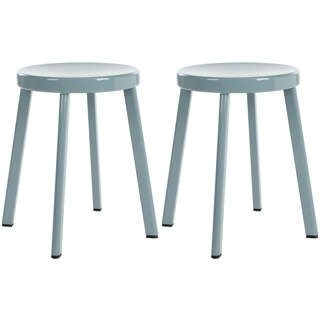 Safavieh Indus Grey Stools (Set of 2)