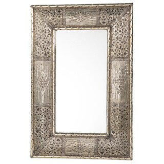 @@@ >  24-Inch Handcrafted Metalwork Moroccan Mirror (Morocco)