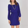 Tiana B. Women's Royal Blue Peasant Dress
