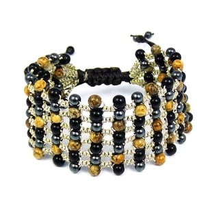 Mystic Net Multistones Silk Strands Bracelet (Thailand)