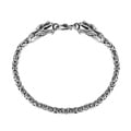 Double Headed Dragon Balinese Sterling Silver Bracelet (Thailand)