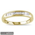 Miadora 14k Gold 1/4ct TDW Diamond Semi-eternity Ring (G-H, SI1-SI2)