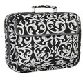 World Traveler 17-inch Black and White Designer Prints Laptop Computer Case