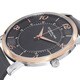 Stuhrling Original Men's Corona Ultrathin Gray Stainless-Steel Leather Strap Watch
