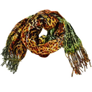 LA77 Women's Camel Snakeskin Print Scarf