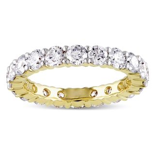 Miadora 14k Yellow Gold 1/3ct to 3ct TDW Diamond Eternity Ring (G-H, I1-I2)