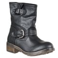 Riverberry Women's 'Italo' Buckle-detail Mid-calf Boots
