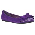 Riverberry Women's 'Amazing' Rhinestone-embellished Microsuede Ballet Flats