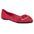Riverberry Women's 'Sami' Buckle-detail Microsuede Ballet Flats
