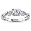 Miadora 14k White Gold 1/2ct TDW Diamond Ring (G-H, I1-I2)