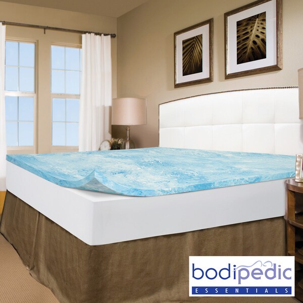 Bodipedic Essentials 2-inch Gel Swirl Mattress Topper