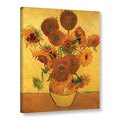 VanGogh 'Vase with Fifteen Sunflowers' Wrapped Canvas Art