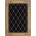 Ashton House Diamond Black Wool Rug