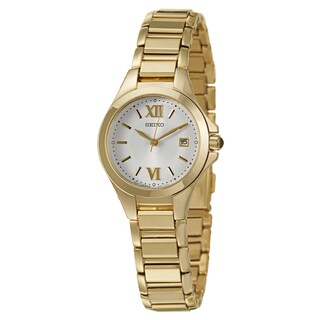 Seiko Women's 'Dress' Stainless Steel Yellow Goldplated Quartz Watch
