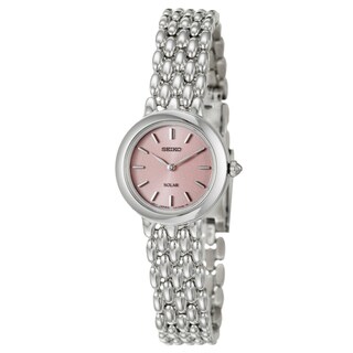 Seiko Women's 'Solar' Stainless Steel Solar Powered Quartz Watch