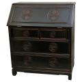 Rosewood Antique Black Classic Writing Desk (China)