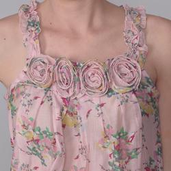 Journee Collection Junior's Floral Print Sleeveless Top