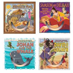 Bible Stories Books w/CDs series I 4 pack