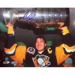 Steiner Sports Mario Lemieux Stanley Cup Overhead Autograph Photo