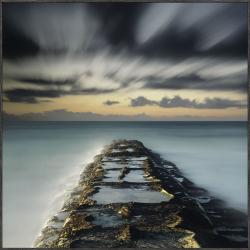 Moises Levy 'Wave Break' Giclee Canvas Art