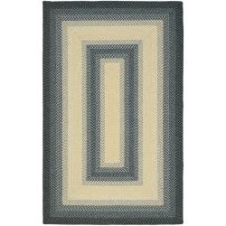 Hand-woven Reversible Multicolor Braided Rug (9' x 12')