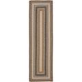 Hand-woven Reversible Brown Braided Rug (2'3 x 12')