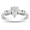 Miadora 14k White Gold 3/4ct TDW Diamond Engagement Ring (H-I, SI2)