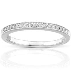 14k White Gold 1/10ct TDW Diamond Wedding Band (H-I, I1-I2)