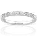 14k White Gold 1/10ct TDW Diamond Wedding Band