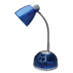 Blue Organizer Desk Lamp