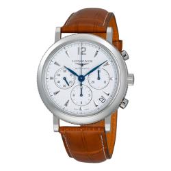 Longines Men's 'Heritage' Silver Dial Chronograph Watch