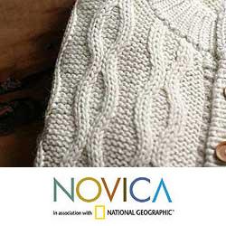 Men's Alpaca Wool 'Snow' Cardigan Sweater (Peru)