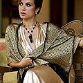 Silk 'World Views' Batik Shawl (Indonesia)