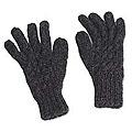Alpaca Wool 'Lush Gray' Gloves (Peru)