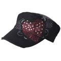 Journee Collection Women's Bullterfly Accent Military Cap