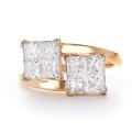 18k Yellow Gold 2ct TDW Princess Diamond Engagement Ring (G-H, I1-I2)